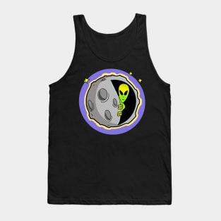 Moon is hollow - moon is fake Tank Top